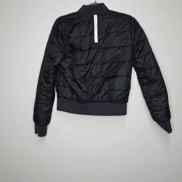 lululemon athletica Reversible Bomber Jacket Los Angeles Womens Size 4 Zip Up - Picture 11 of 11